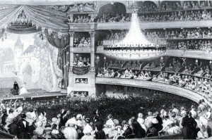 Saal des Théâtre Italien, ca 1840/HeiB