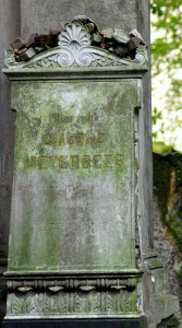 Meyerbeers Grab auf dem Jüdischen Friedhof an der Schönhauser Allee in Berlin/Foto Winter