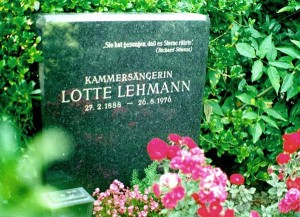 Lotte Lehmanns Grab auf dem Wiener Zentralfriedhof/Foto Purdy
