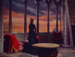 Melodramatisches Ende des Film: Cosima (Rita Gam) am Fenster des Palazzo Vendramin in Venedig, wo Wagner am 13. Februar 1883 starb