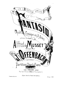 "Fantasio": Deckblatt des Klavierauszugs bei Choudens/OBA