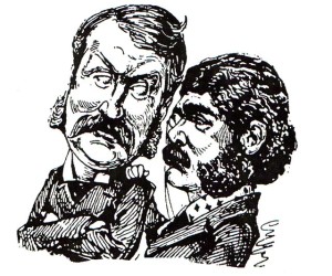Und noch einmal: Sullivan und Gilbert: Karikatur/OBA
