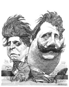 Gilbert & Sullivan Karikatur/Sullivan Society