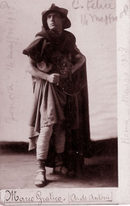 "La Nave": Alfredo de Antoni as Marco Gratico in the first production of the play, 1908/Grattacielo