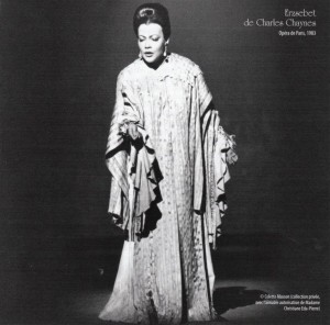 Christiane Eda-Pierre: Erzsebet von Charles Chaynes an der Pariser Oper 1983/ Decca "Foto Colette Masson/ Collection privée avec l´aimable autorisation de Madame Eda-Pierre"