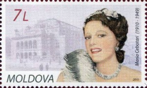 Maria Cebotari, die aus dem heutigen Moldavien stammt, auf einer Briefmarke ihres Heimatlandes.