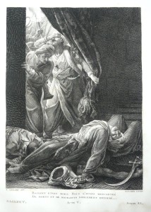 Illustration zu Racines Drama "Bajazet"/Paris 1735
