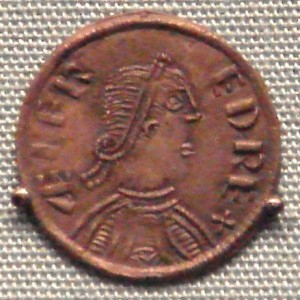 König Alfred der Große/ Münze um 880/ Wikipedia