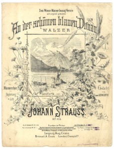 Operette: "An der schönen blauen Donau" von Johann Strauß/ Sammlung Schulz