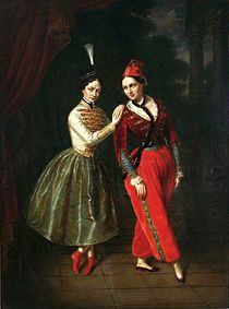 "Satanella": The Strauss sisters, Leila and Asmodée, 1853, by Jan Ksawery Kaniewski/ Wiki
