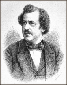Der Schauspieler und Dramatiker Otto Devrient (1838 - 1894) brachte 1876 erstmals den gesamten "Faust" von Goethe in Weimar auf die Bühne. Die Musik schrieb Lassen. Foto: Wikipedia