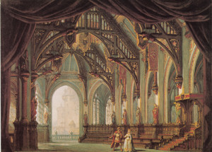 "Tannhauser" 1861: Entwurf für A2 1861 von Philippe Chaperon/ BN Opéra