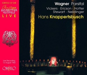 Im "Parsifal" von 1964 unter der Leitung von Hans Knappertsbusch singt Jon Vickers die Titelrolle (C 690074 L). 